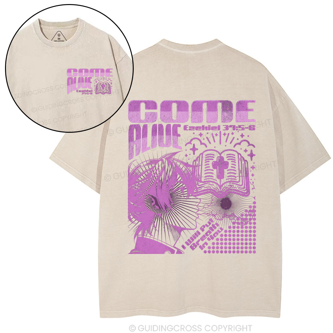 Come Alive Chirstian Washed T-Shirt