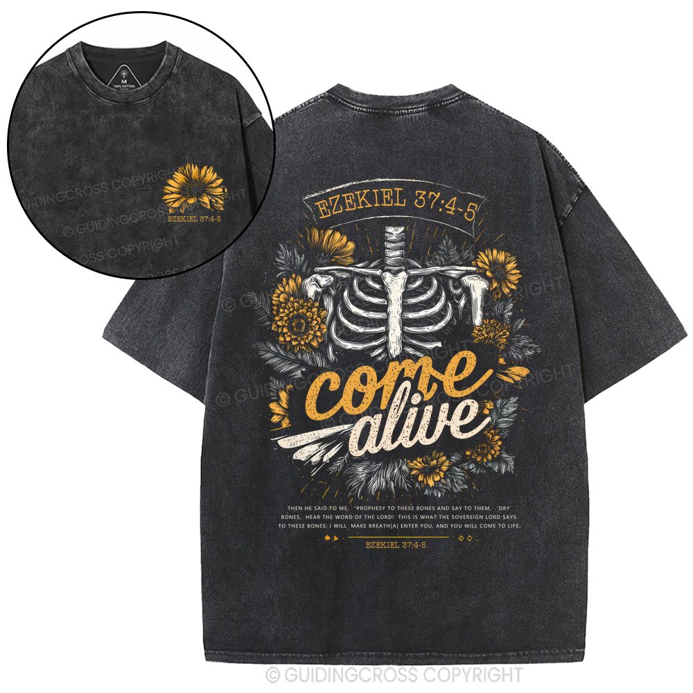 Come Alive Christian Washed T-Shirt