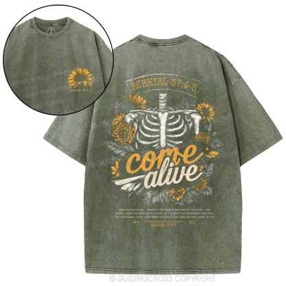 Come Alive Christian Washed T-Shirt