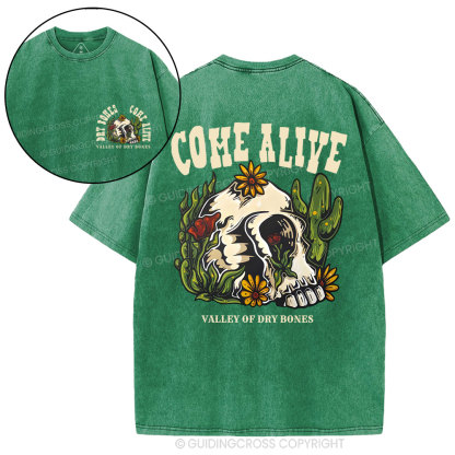 Come Alive Valley Of Dry Bones Christian Washed T-Shirt