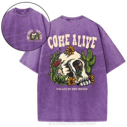 Come Alive Valley Of Dry Bones Christian Washed T-Shirt