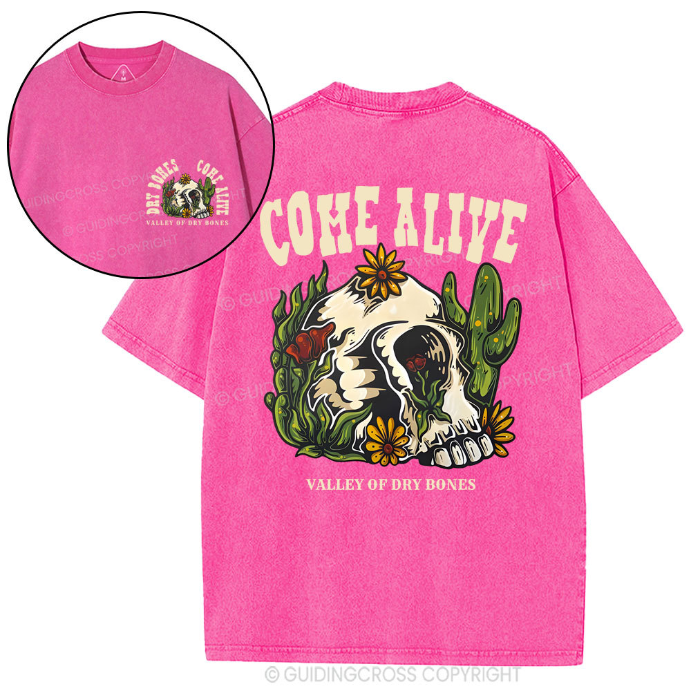 Come Alive Valley Of Dry Bones Christian Washed T-Shirt