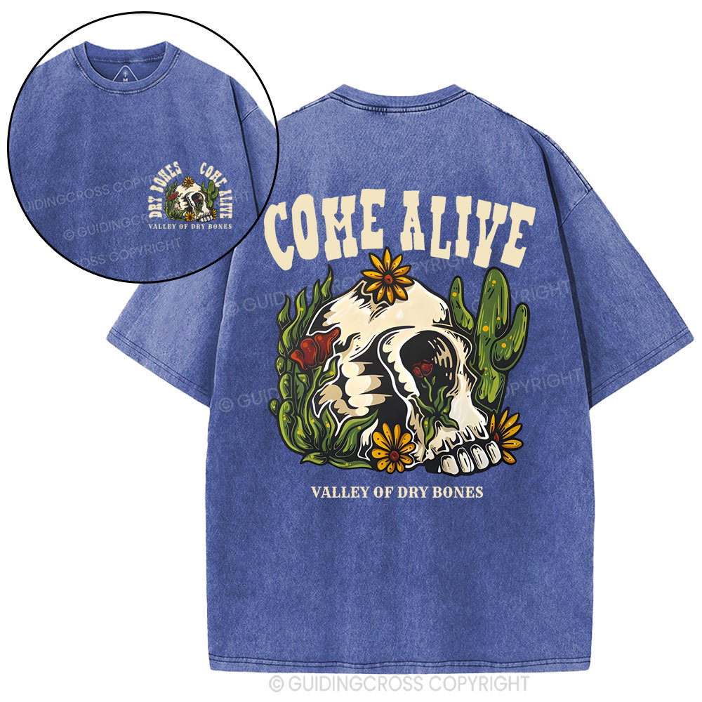 Come Alive Valley Of Dry Bones Christian Washed T-Shirt