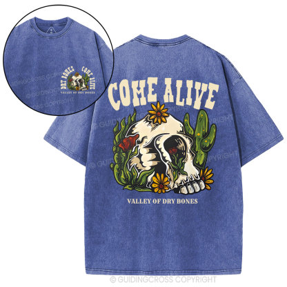 Come Alive Valley Of Dry Bones Christian Washed T-Shirt
