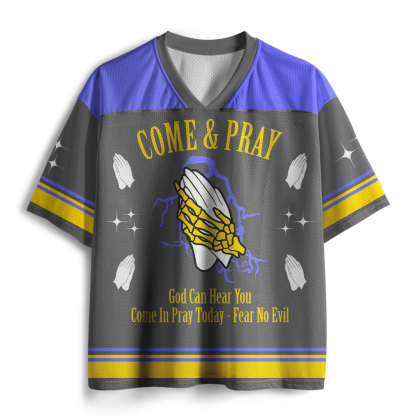 Come And Pray God Can Hear You Christian Mesh Jersey