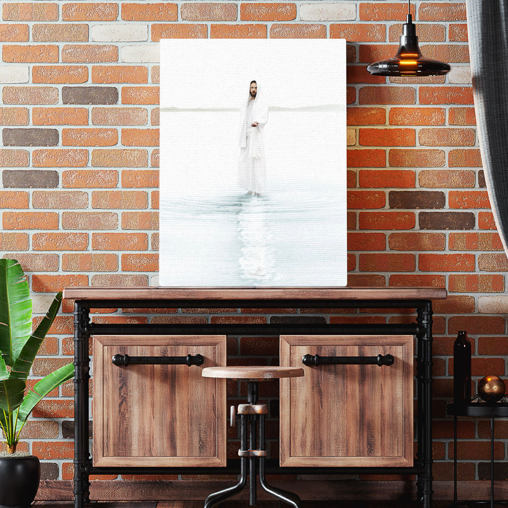 Come And See Blue Jesus DIY Christian Canvas Wall Art