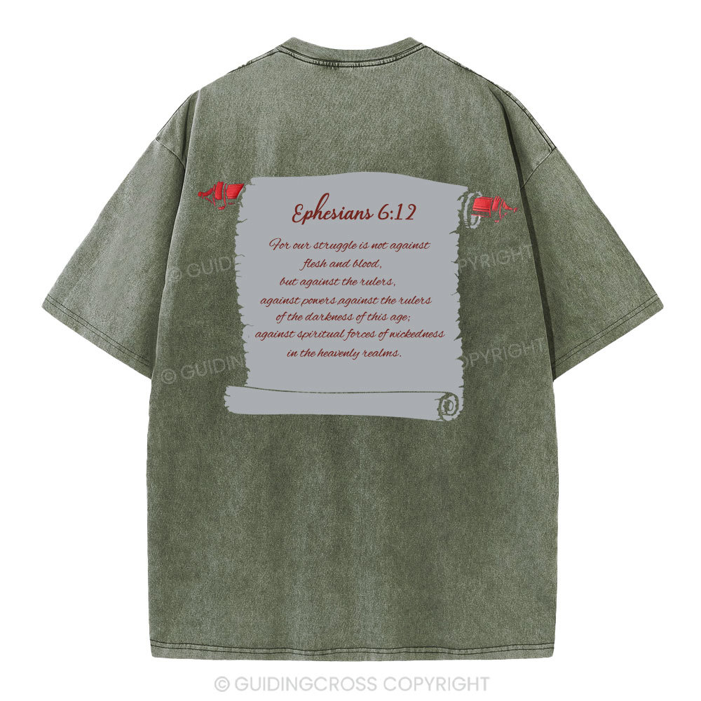 Come Be A Soldier In The Army Of God Christian Washed -Shirt