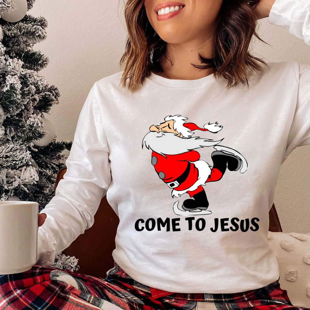 Come To Jesus Christmas Christian T-Shirt
