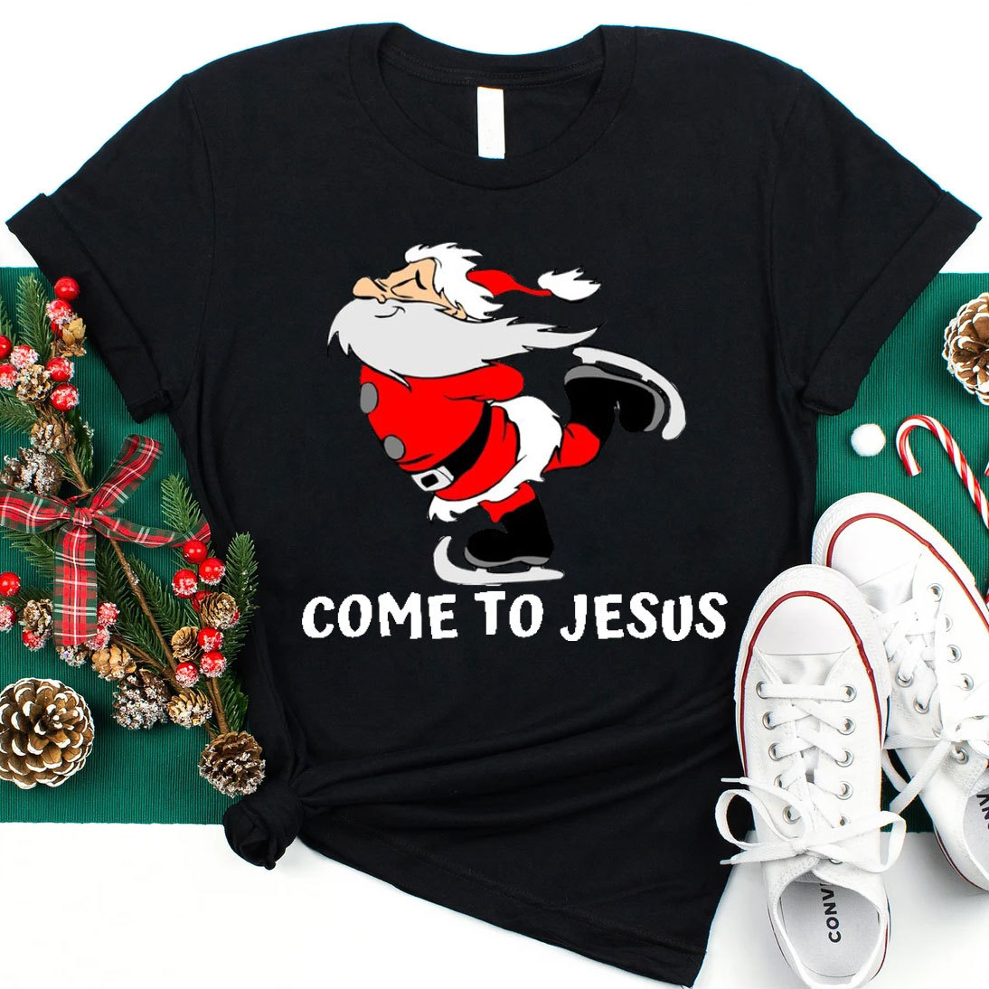 Come To Jesus Christmas Christian T-Shirt