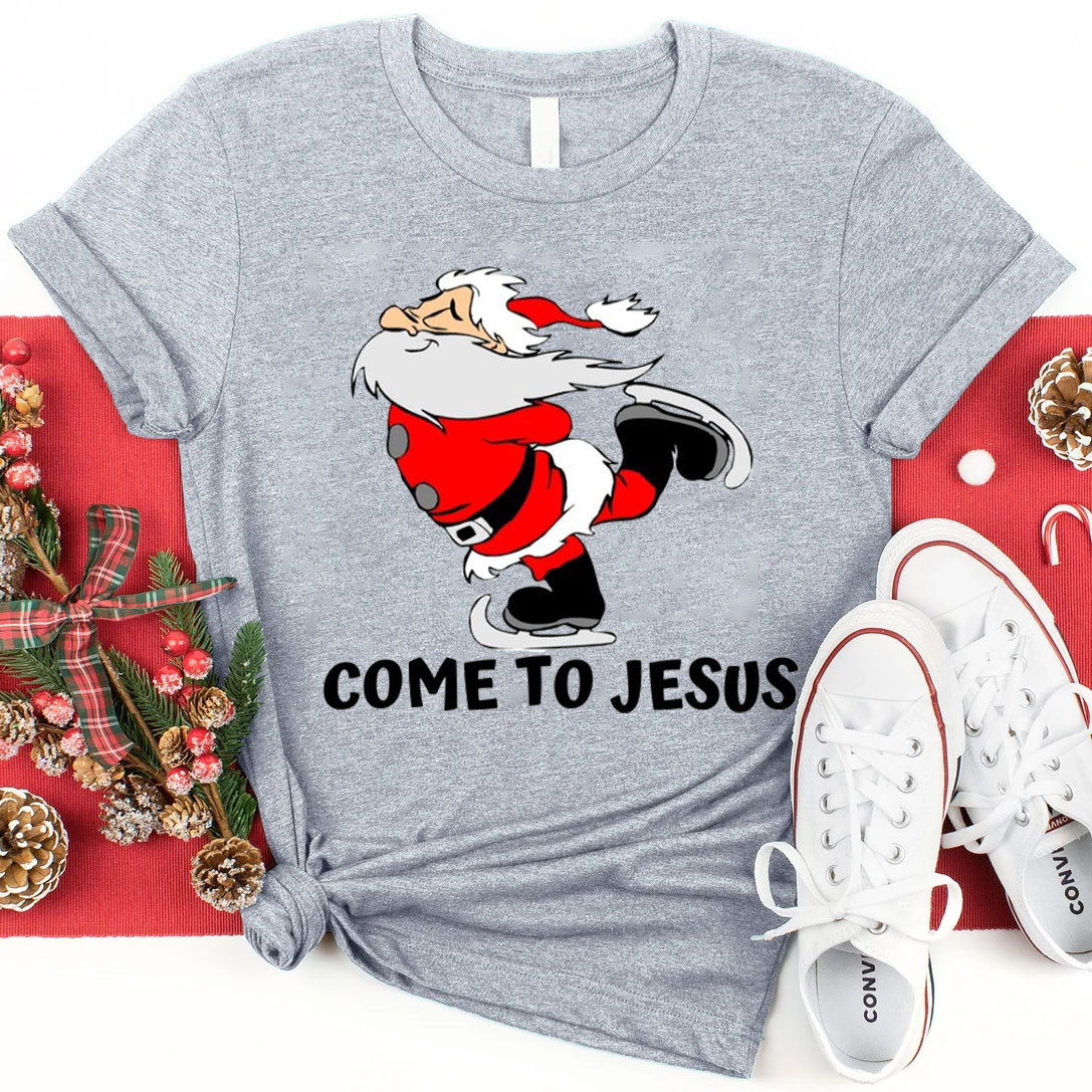 Come To Jesus Christmas Christian T-Shirt