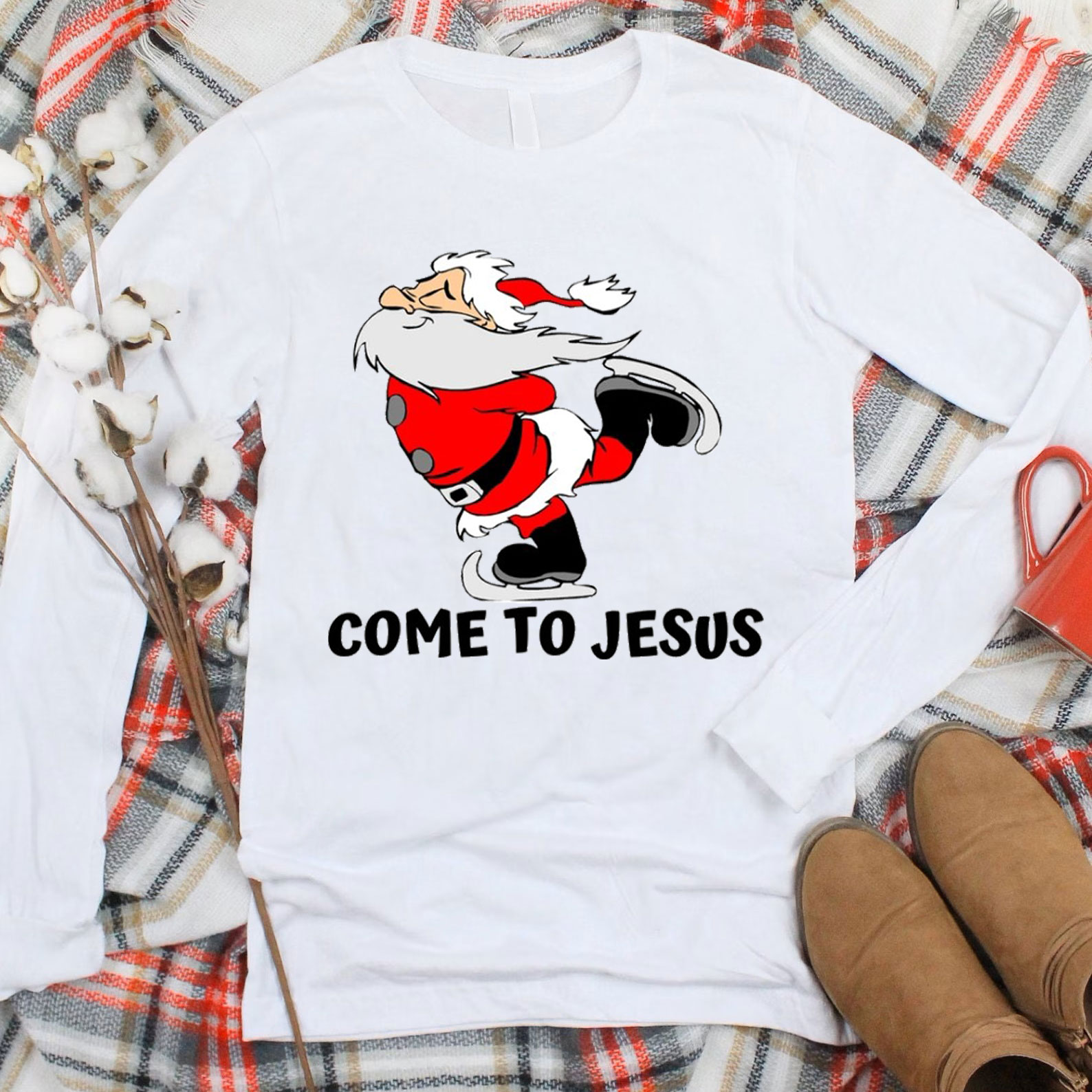 Come To Jesus Christmas Christian T-Shirt