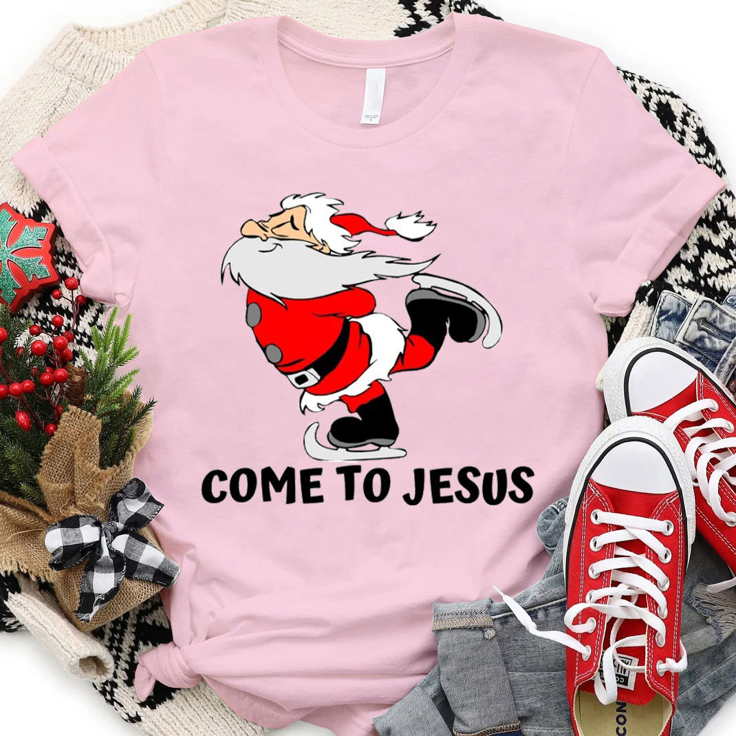 Come To Jesus Christmas Christian T-Shirt