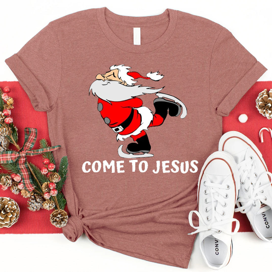 Come To Jesus Christmas Christian T-Shirt