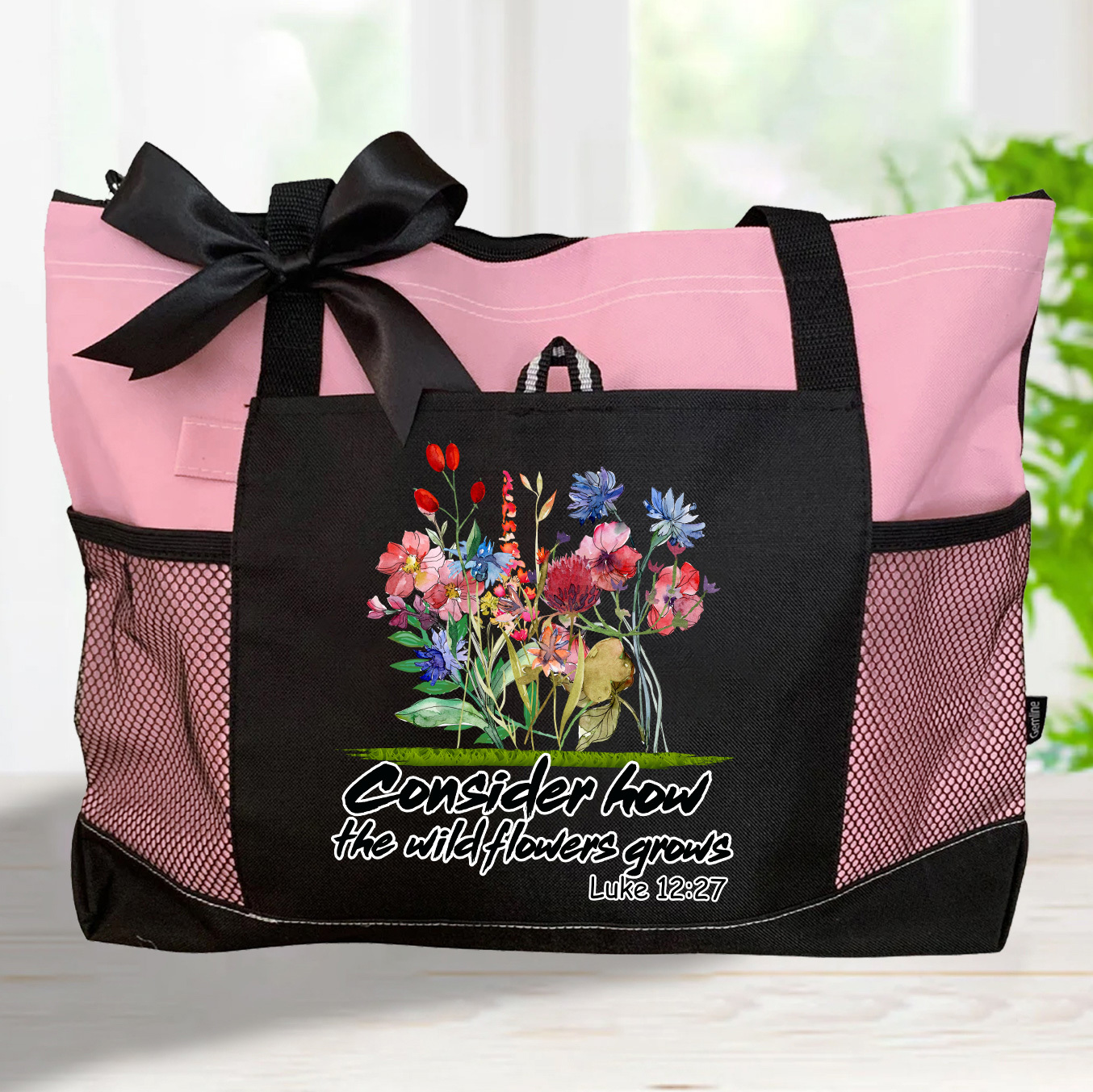 Consider How The Wildflower Grows Christian Tote Bag