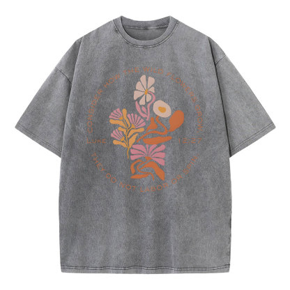 Consider How The Wildflowers Grow Christian Washed T-Shirt