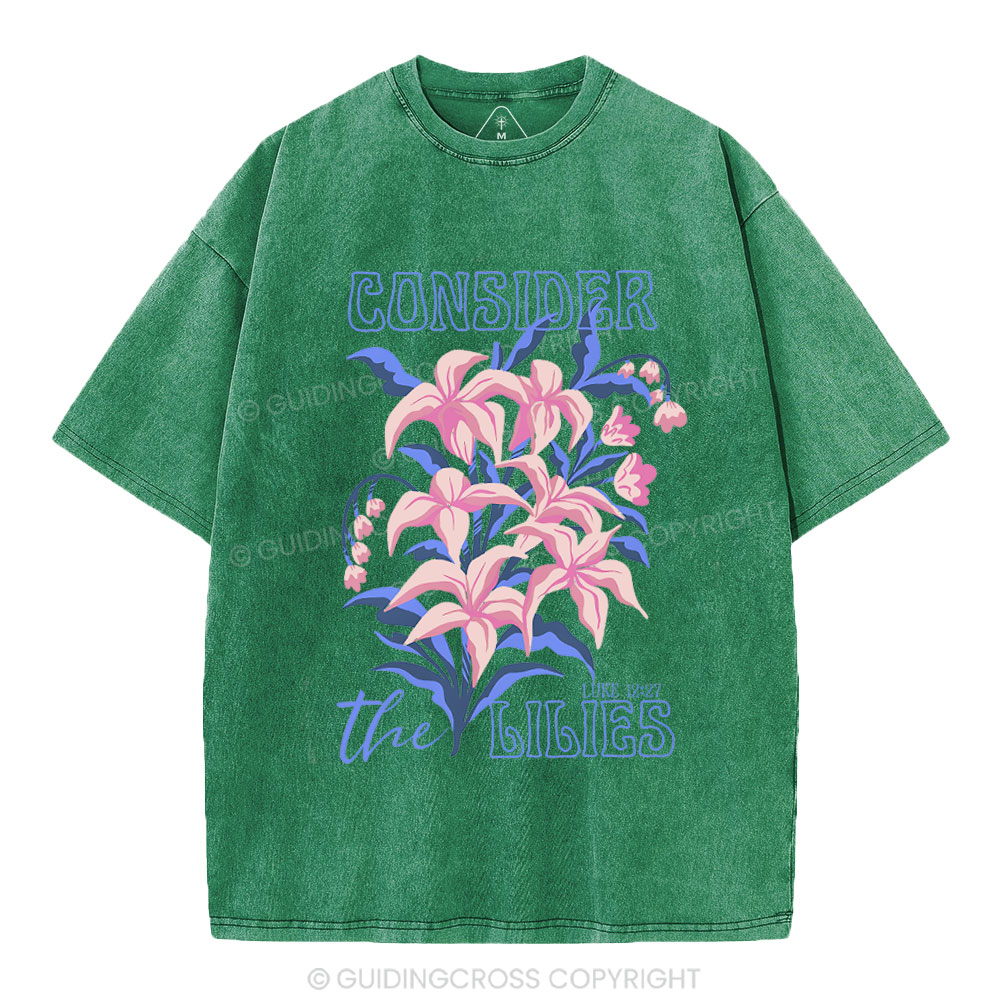 Consider The Lilies Chiristian Washed T-Shirt