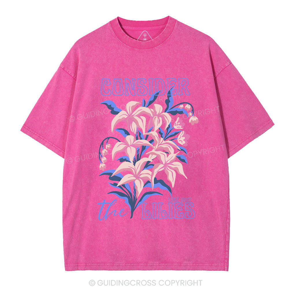 Consider The Lilies Chiristian Washed T-Shirt