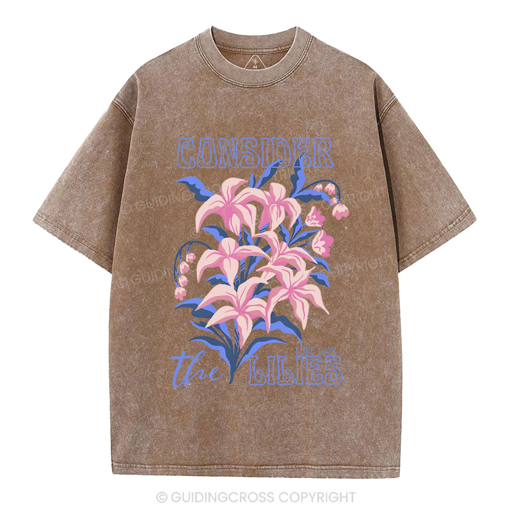 Consider The Lilies Chiristian Washed T-Shirt