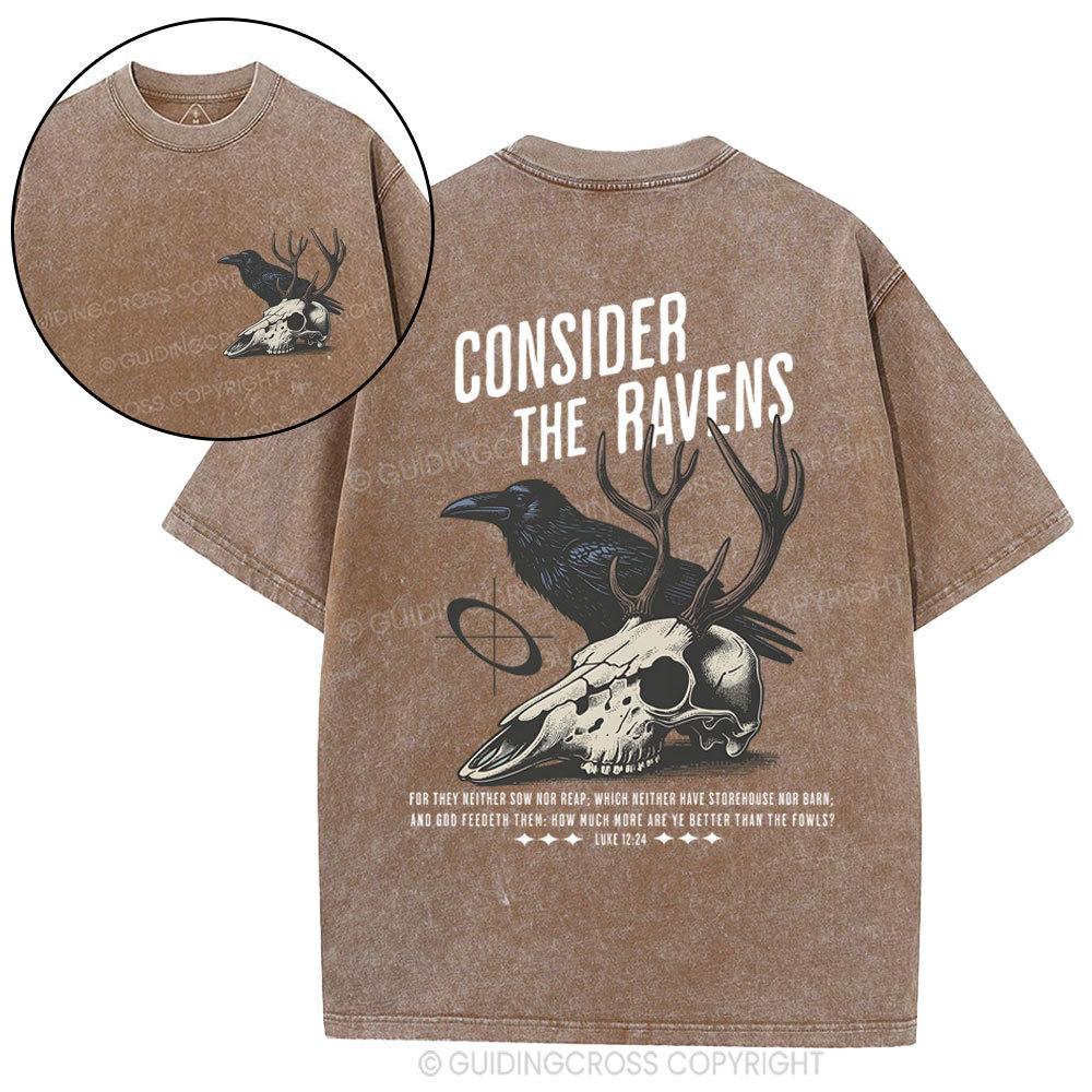 Consider The Ravens Chirstian Washed T-Shirt
