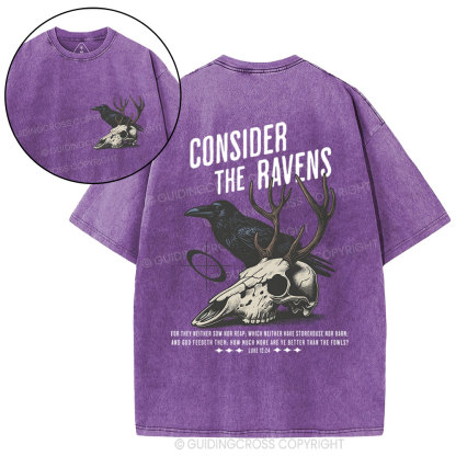 Consider The Ravens Chirstian Washed T-Shirt