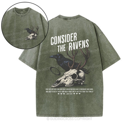 Consider The Ravens Chirstian Washed T-Shirt