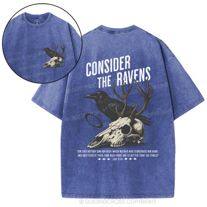 Consider The Ravens Chirstian Washed T-Shirt