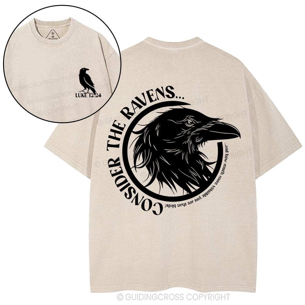 Consider The Ravens Christian Washed T-Shirt