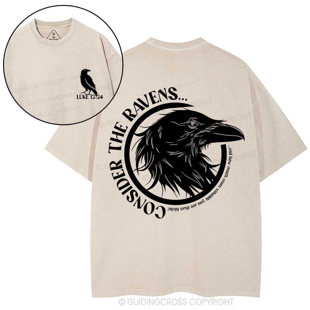 Consider The Ravens Christian Washed T-Shirt