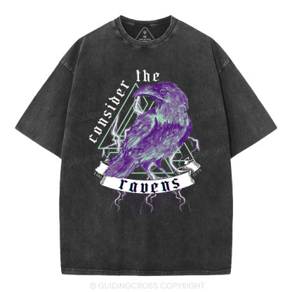 Consider The Ravens Christian Washed T-Shirt