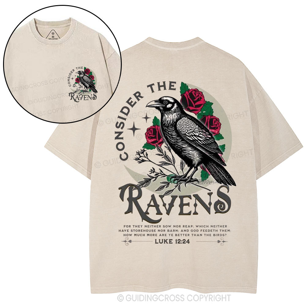 Consider The Ravens Christian Washed T-Shirt