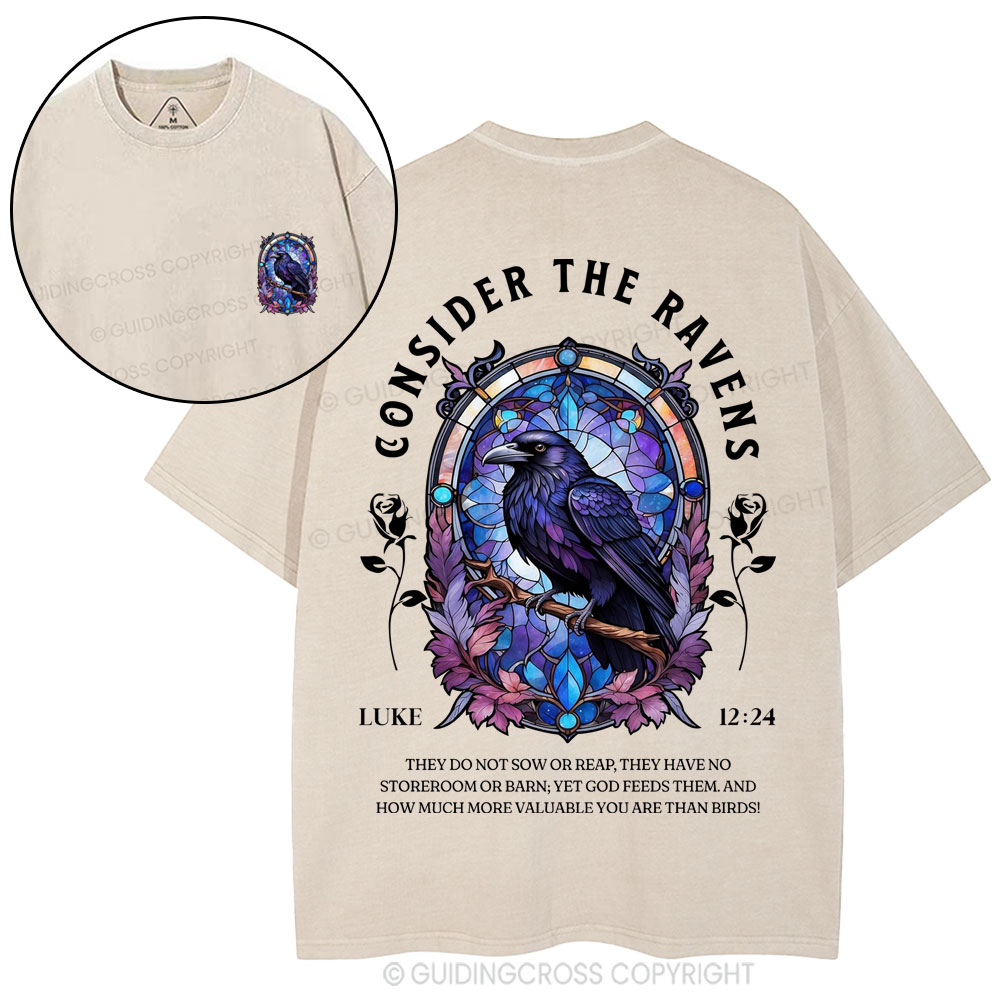 Consider The Ravens Christian Washed T-Shirt