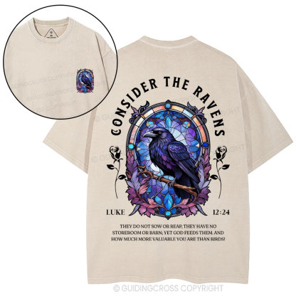 Consider The Ravens Christian Washed T-Shirt