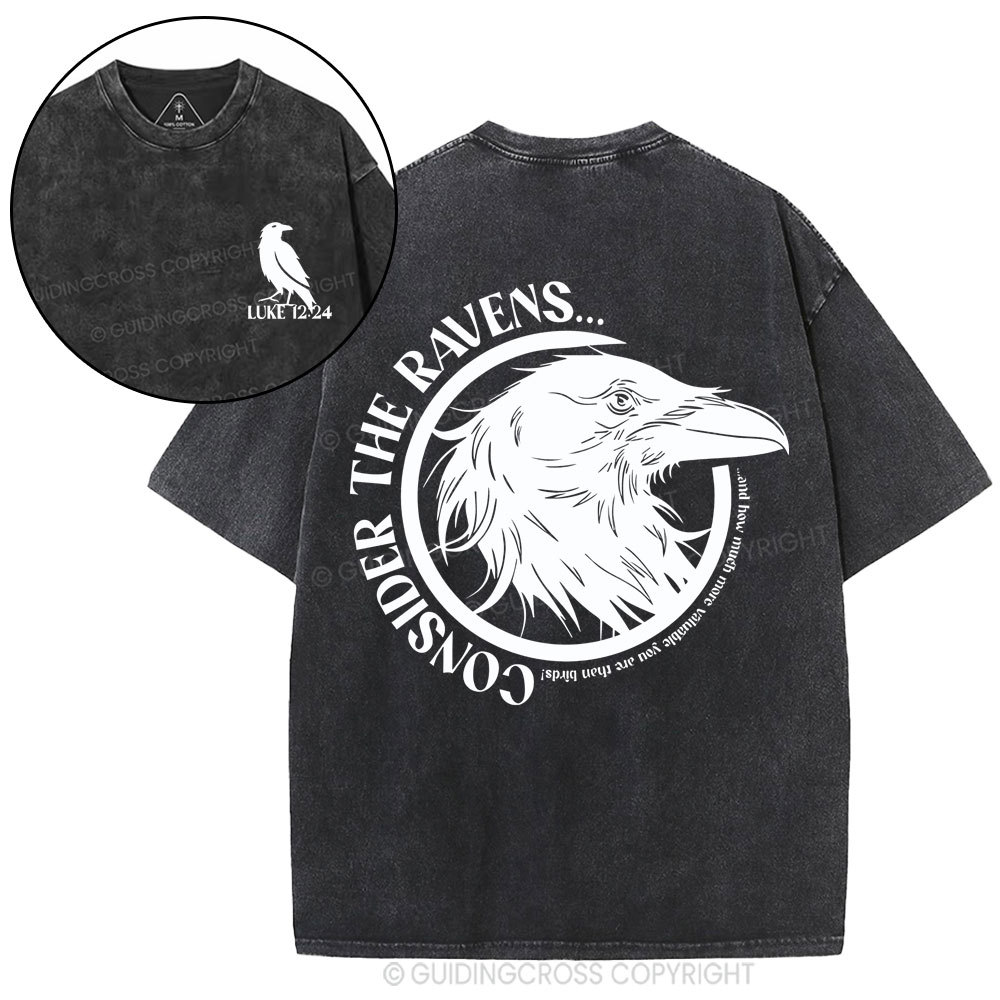 Consider The Ravens Christian Washed T-Shirt