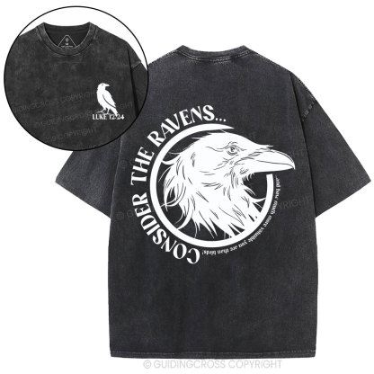 Consider The Ravens Christian Washed T-Shirt