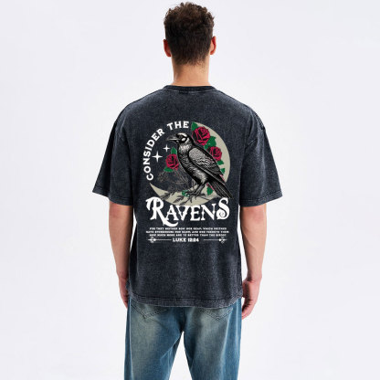 Consider The Ravens Christian Washed T-Shirt