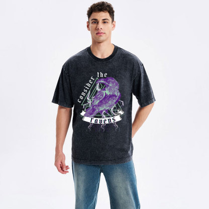 Consider The Ravens Christian Washed T-Shirt
