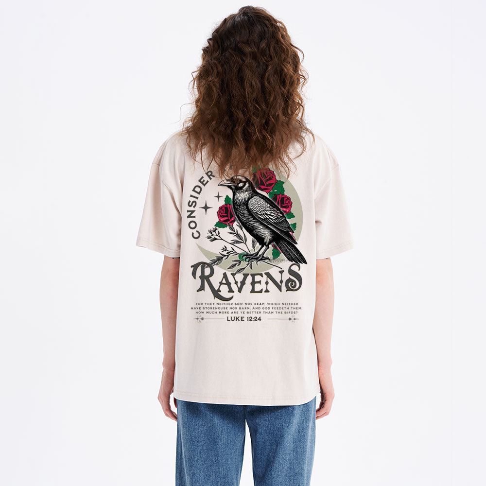 Consider The Ravens Christian Washed T-Shirt