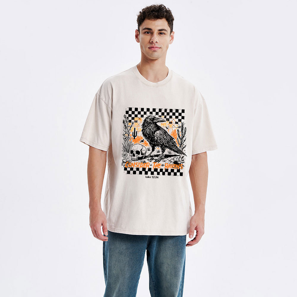 Consider The Ravens Christian Washed T-Shirt