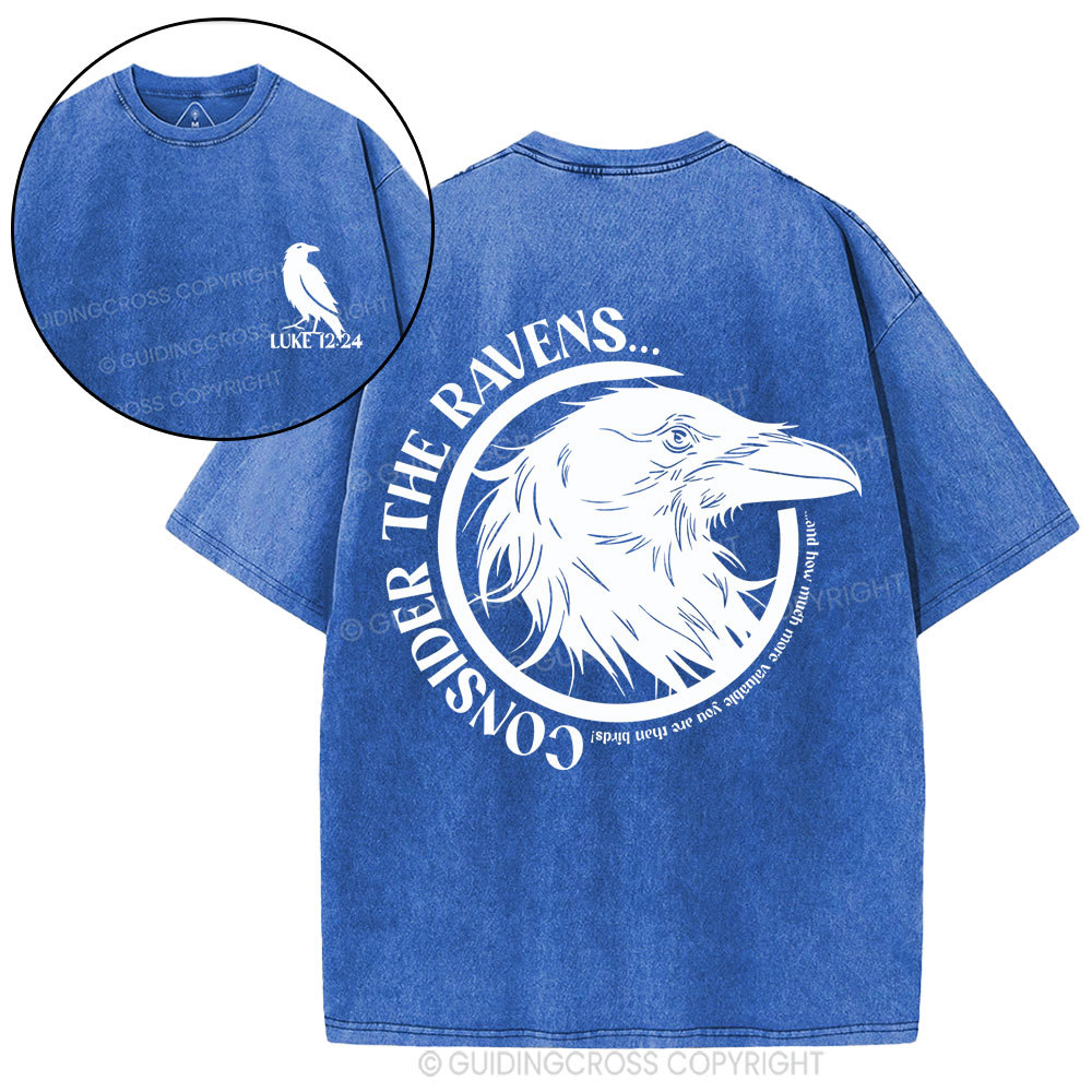 Consider The Ravens Christian Washed T-Shirt