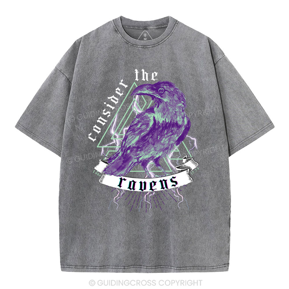 Consider The Ravens Christian Washed T-Shirt