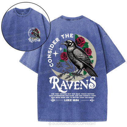 Consider The Ravens Christian Washed T-Shirt