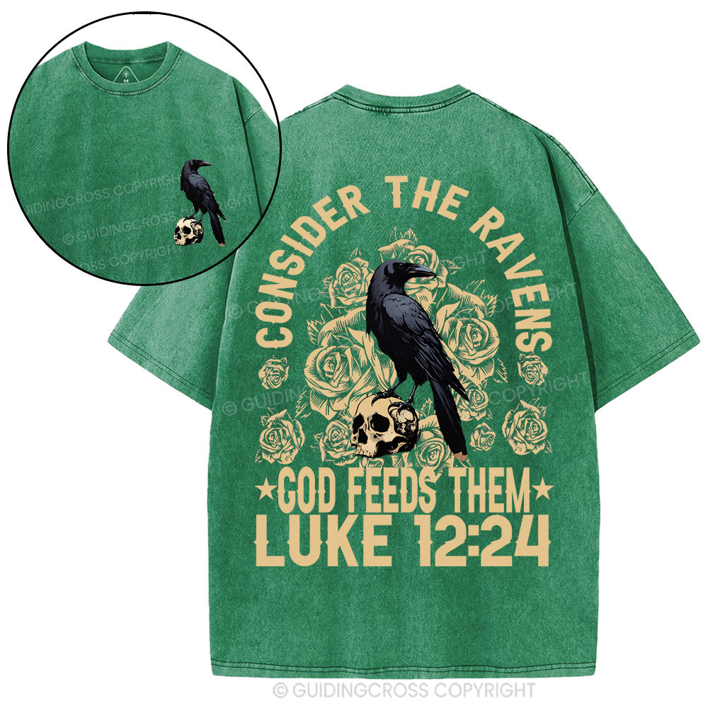 Consider The Ravens Christian Washed T-Shirt