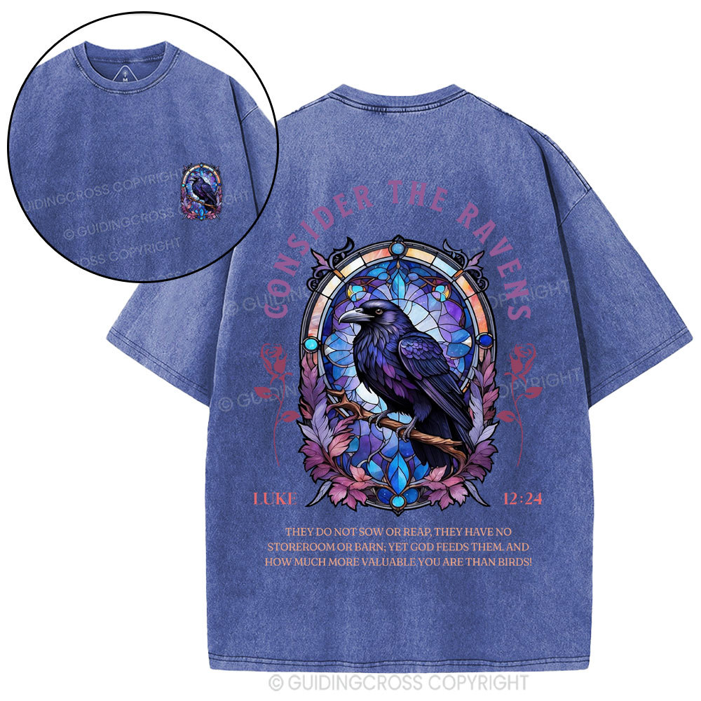 Consider The Ravens Christian Washed T-Shirt
