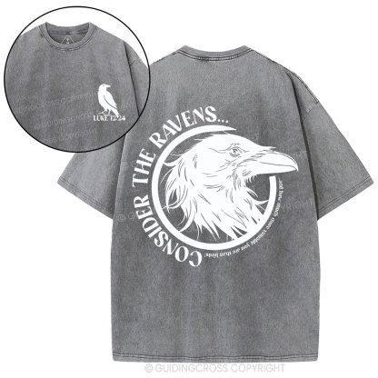 Consider The Ravens Christian Washed T-Shirt