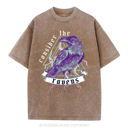 Consider The Ravens Christian Washed T-Shirt