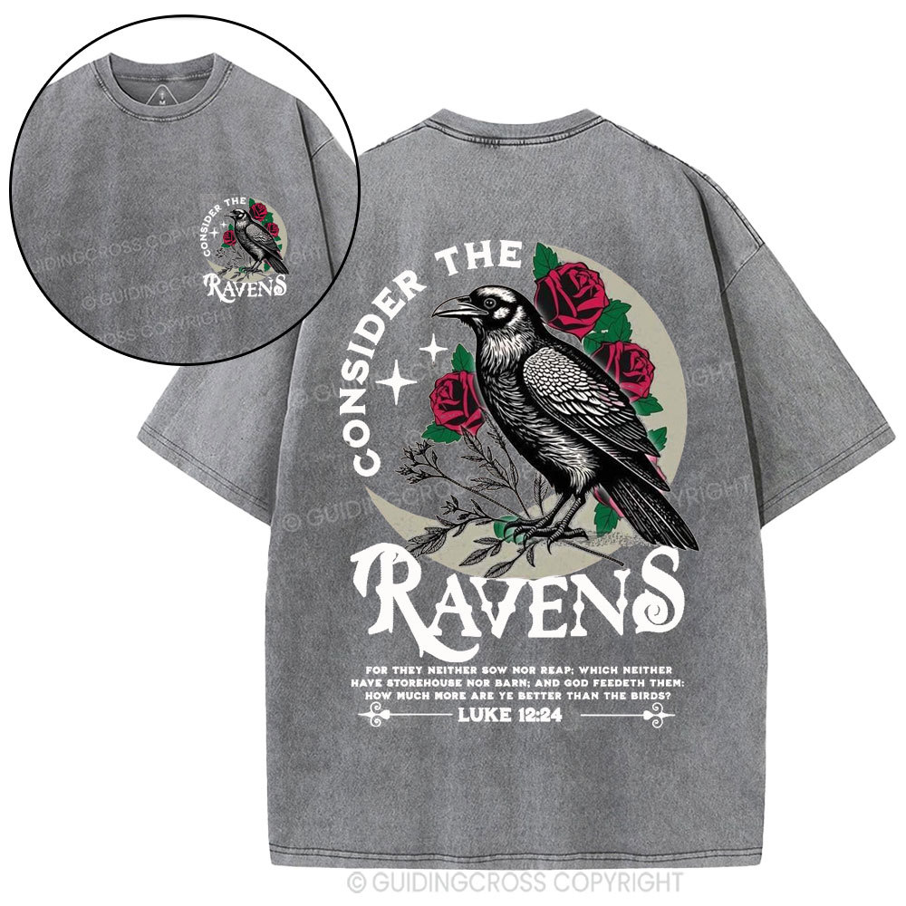 Consider The Ravens Christian Washed T-Shirt