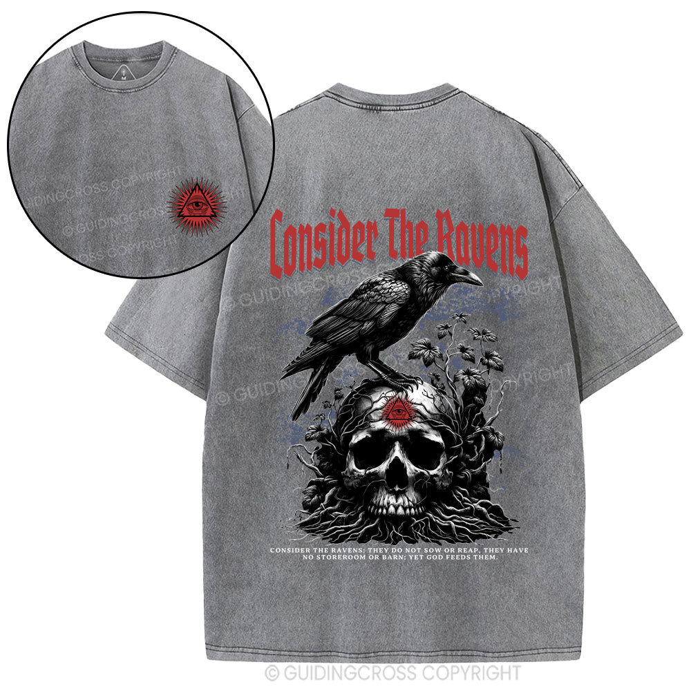 Consider The Ravens Christian Washed T-Shirt