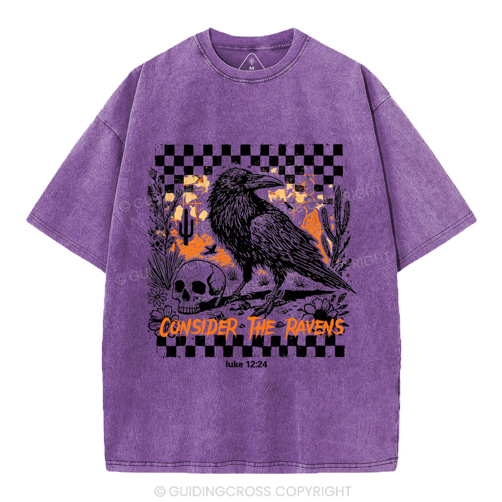 Consider The Ravens Christian Washed T-Shirt
