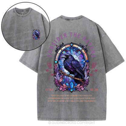 Consider The Ravens Christian Washed T-Shirt