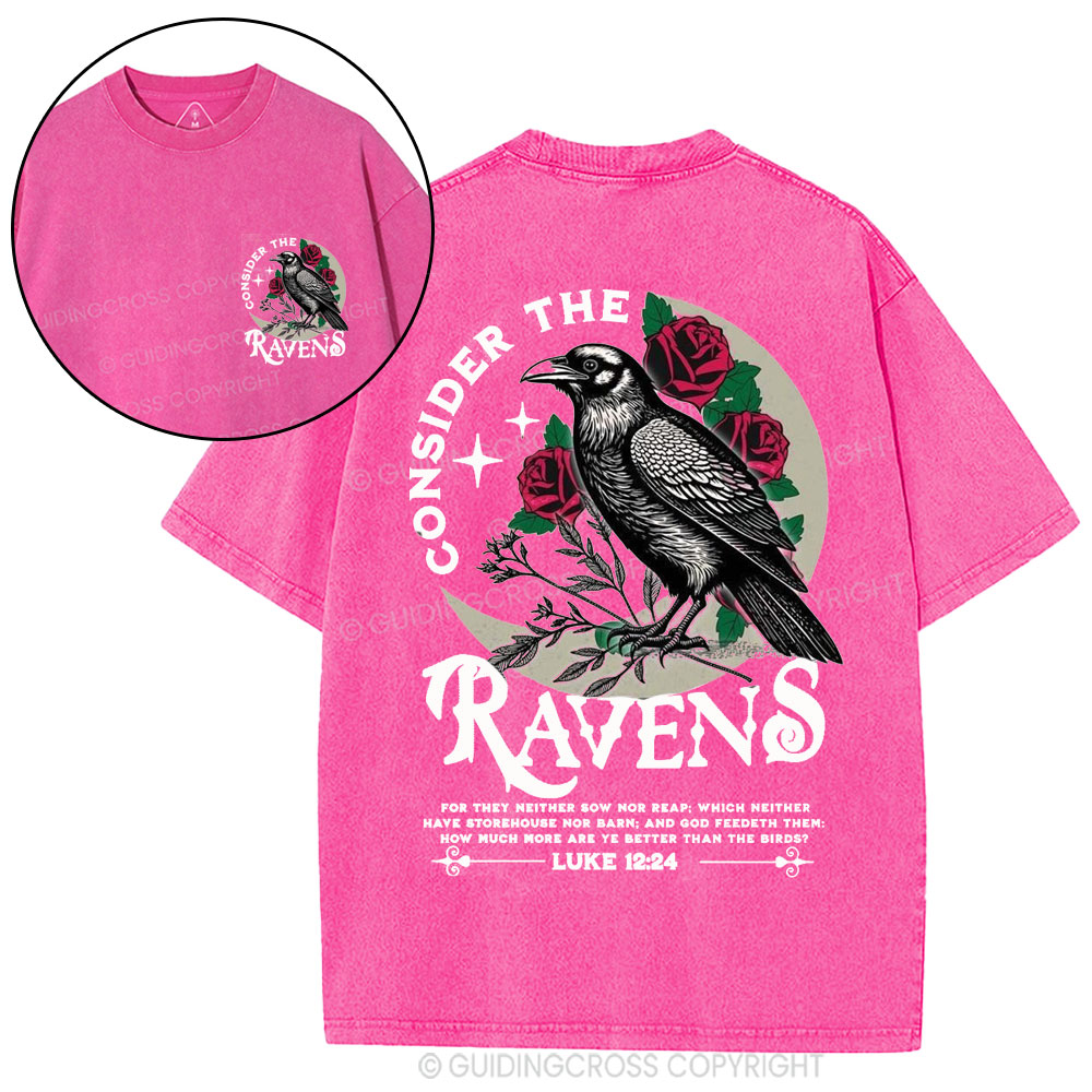 Consider The Ravens Christian Washed T-Shirt